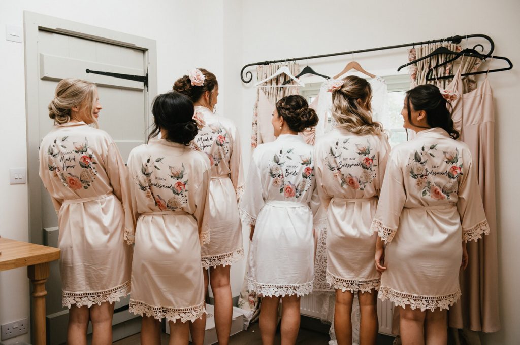 Matching Bridal Party Dressing Gowns