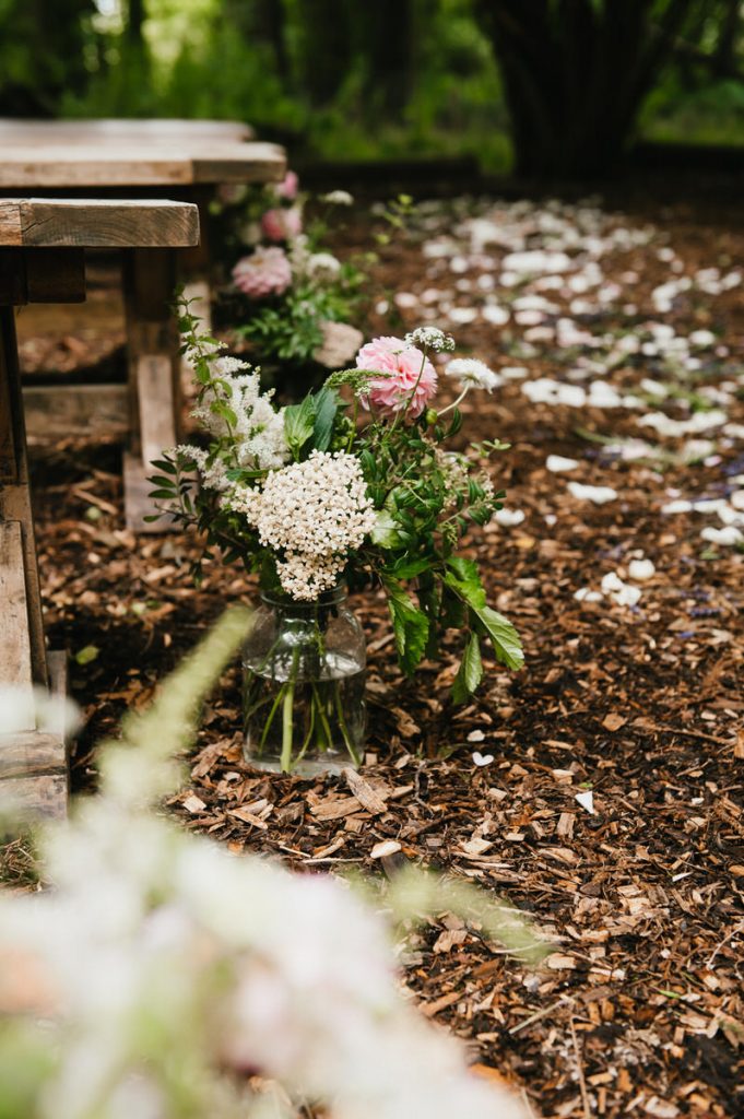Outdoor Wedding Floral Arrangement