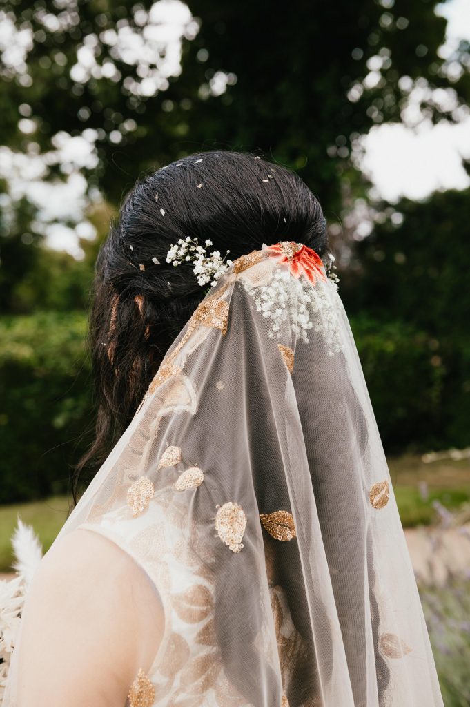Bridal Hair and Veil, Surrey Wedding Photography