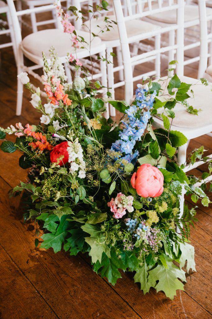 Meadow Floral Arrangements for Summer Cain Manor Wedding