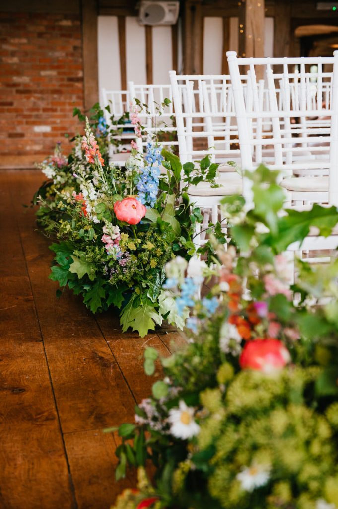 Meadow Floral Arrangements for Summer Cain Manor Wedding