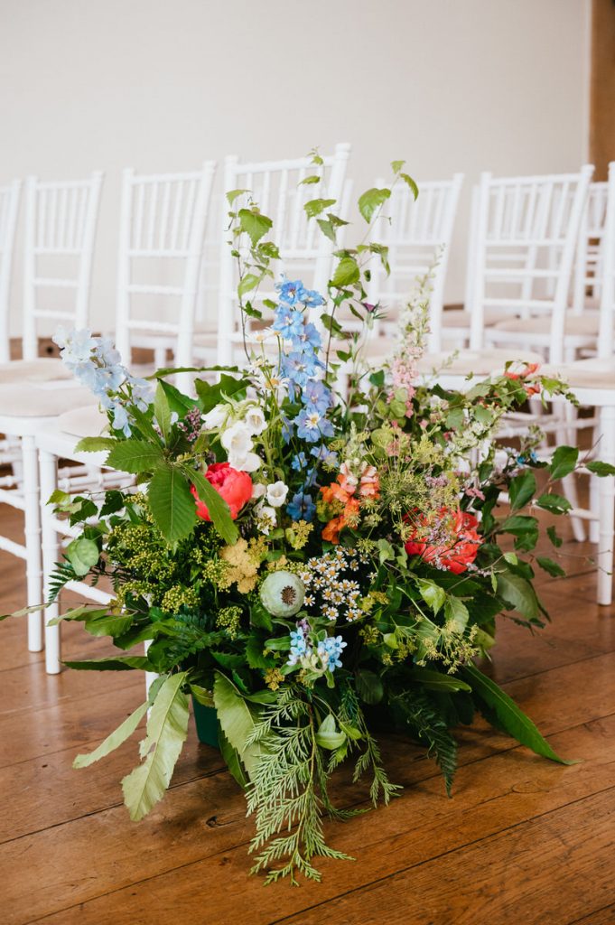 Summer Wedding Floral Arrangements for Cain Manor Wedding