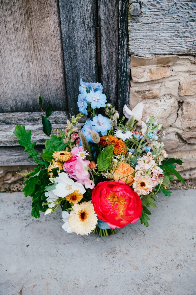 Bridal Bouquet with Peony and English Florals