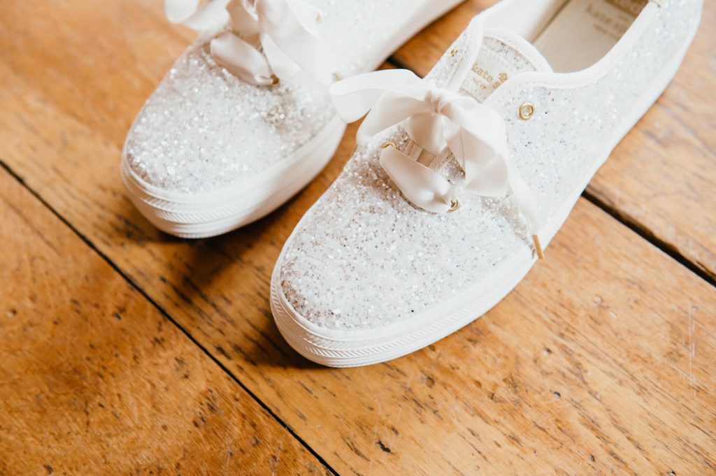 Sparkly Trainer Wedding Shoes