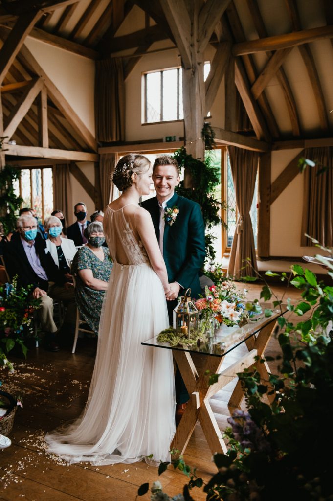 Cain Manor Wedding Ceremony Decorated with Meadow Florals