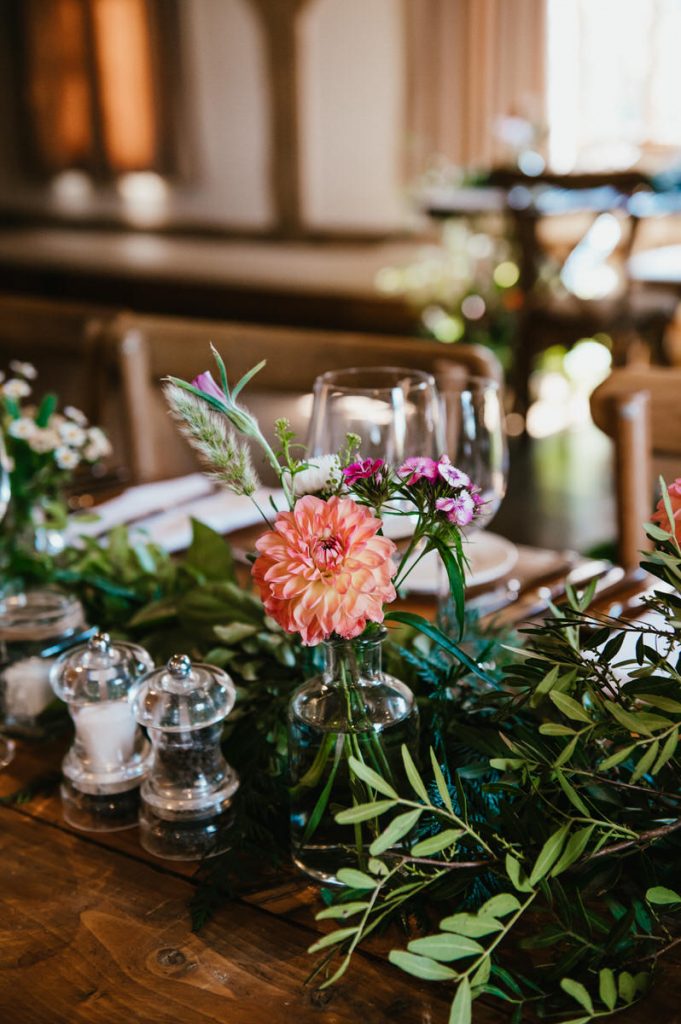 Wedding Breakfast Floral Table Decoration