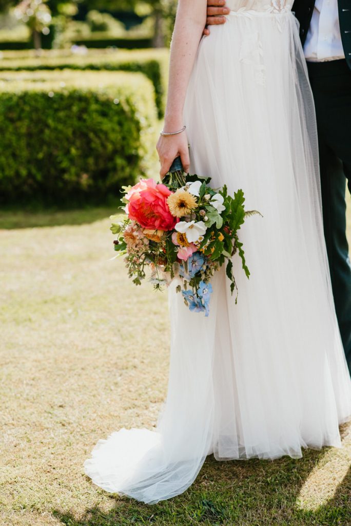 Natural English Floral Wedding Bouquet