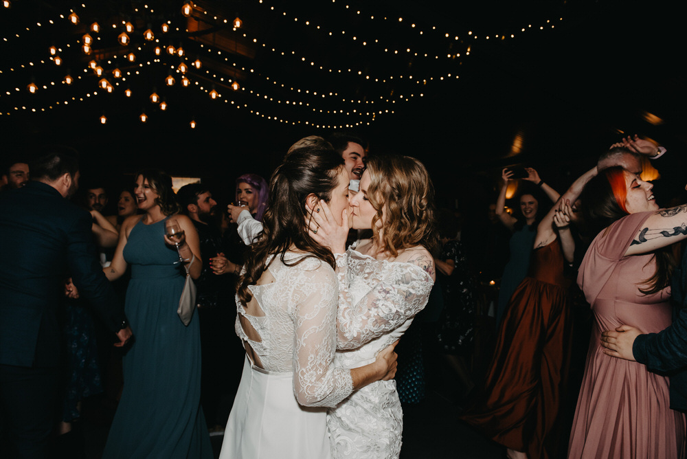Romantic First Dance in Rustic Barn - LGBTQ Wedding Photographer