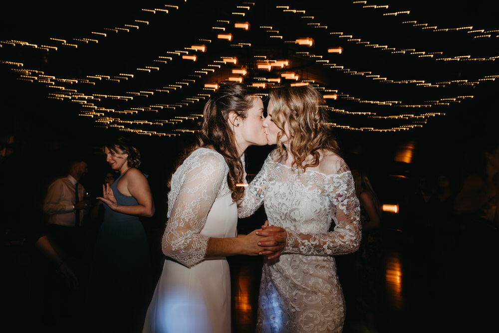 Romantic Kiss on The Dance Floor Photography - Silchester Farm Wedding