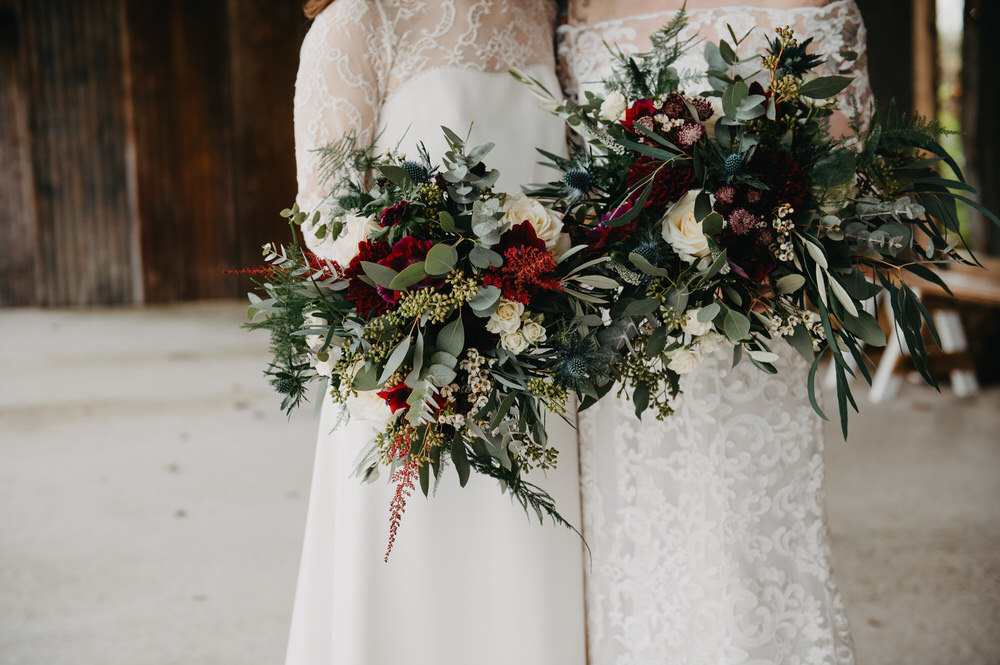 Ruby and Grace Wedding Bouquets