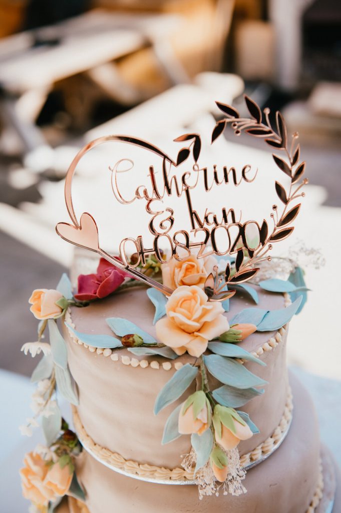 Personalised Cake Topper - Surrey Wedding