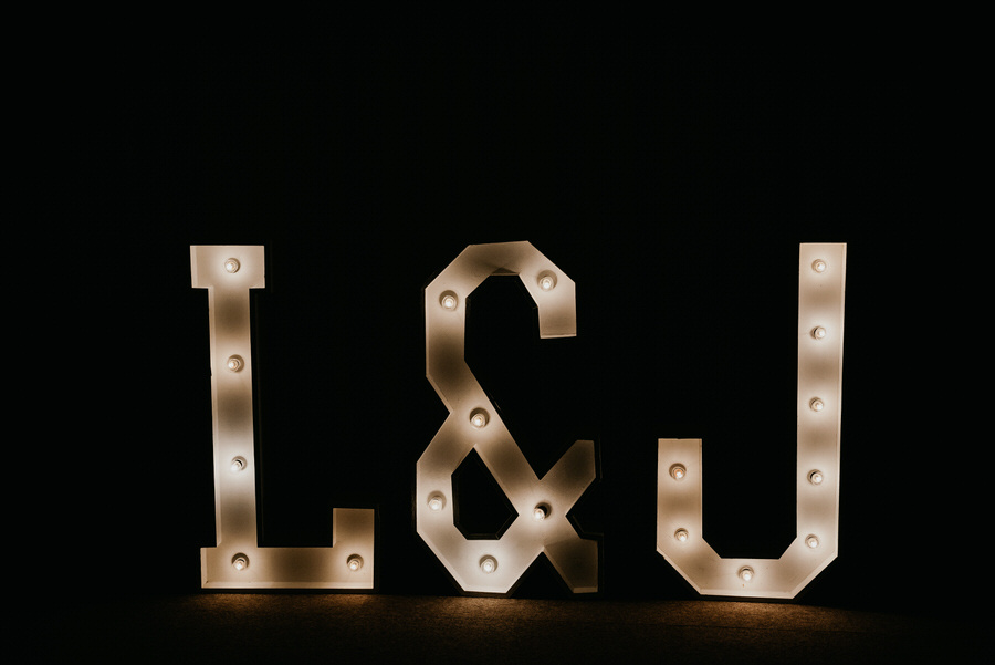 Couples Letter Name Lights