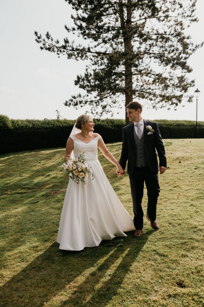 Relaxed and Candid Couples Portrait - Elegant Burrows Lea Wedding