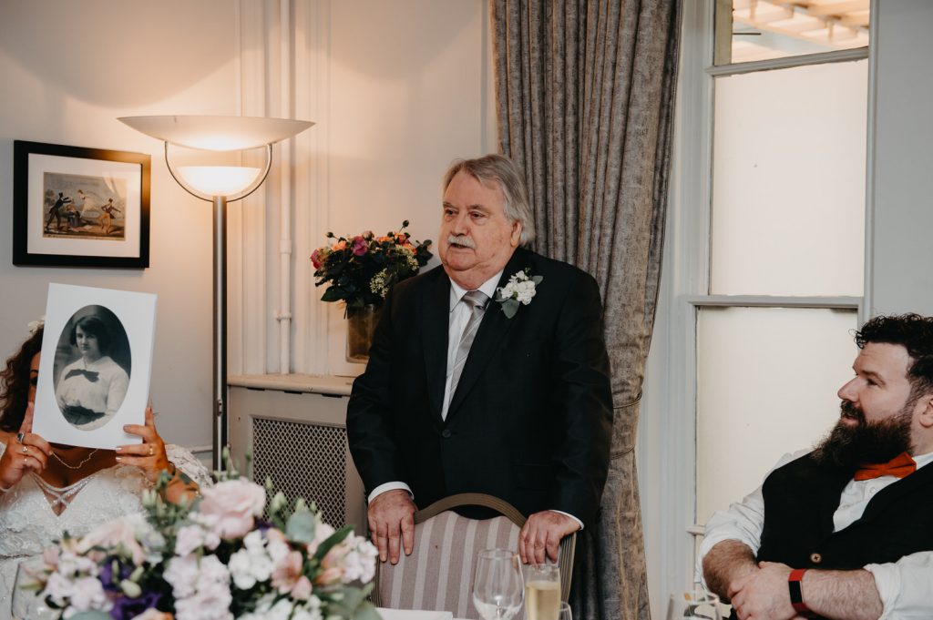 Father of The Bride Gives Speech - Surrey Wedding Photography