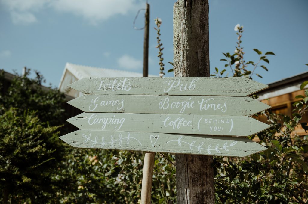 Rustic and Wholesome Wedding Sign