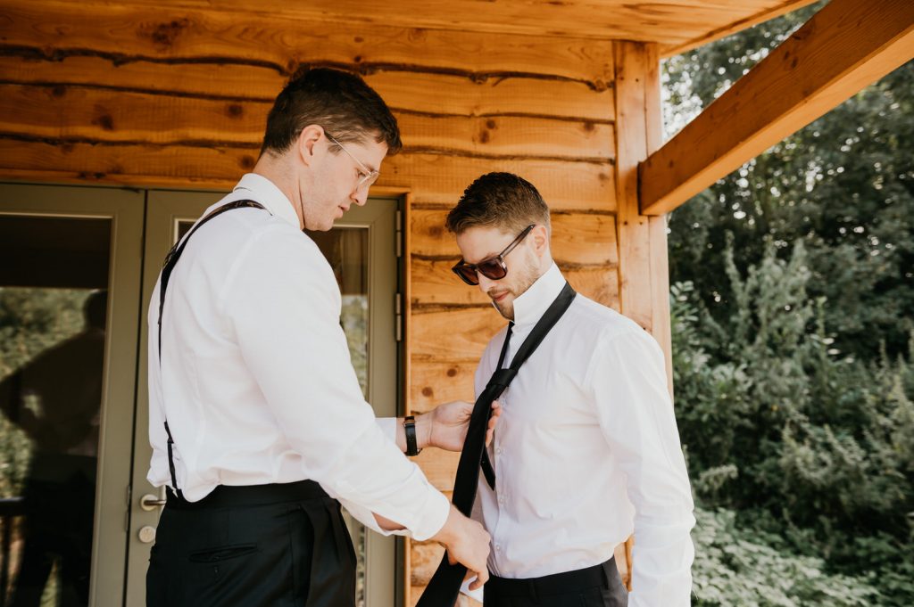 Relaxed Cotswolds Wedding Photography - Groom Preparation Photography