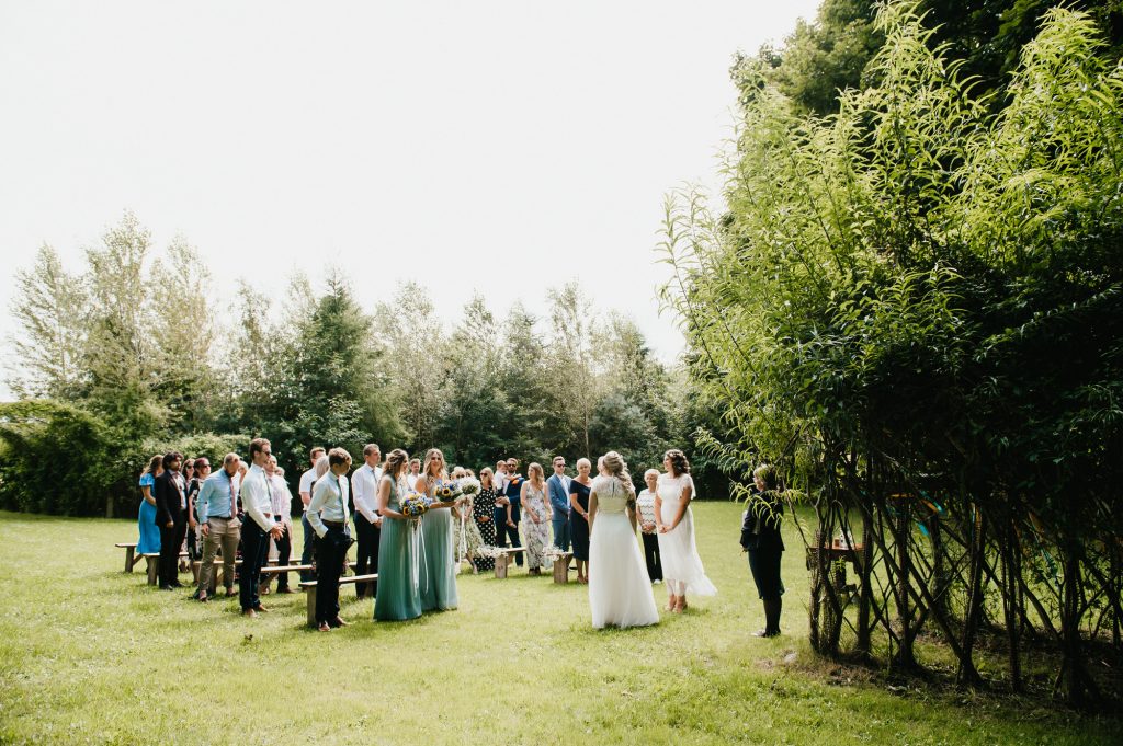 Outdoor Wedding Ceremony - Chaucer Barn Wedding