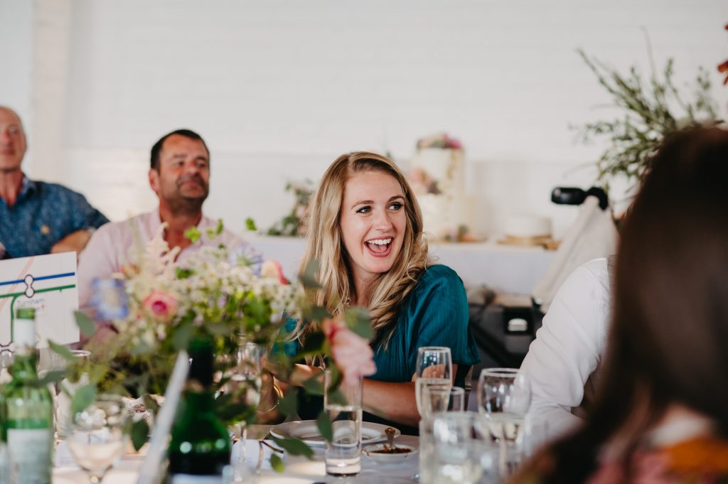 Candid Guest Reaction to Speeches - Trinity Buoy Wharf Wedding