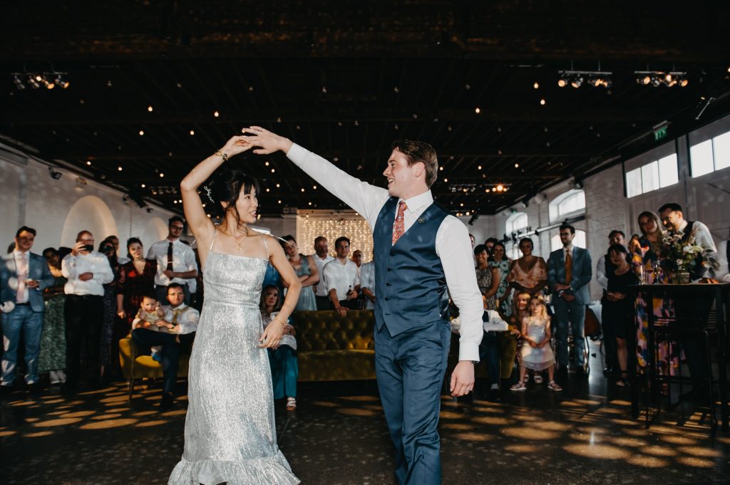 Couple Share a Choreographed First Dance - Trinity Buoy Wharf Wedding