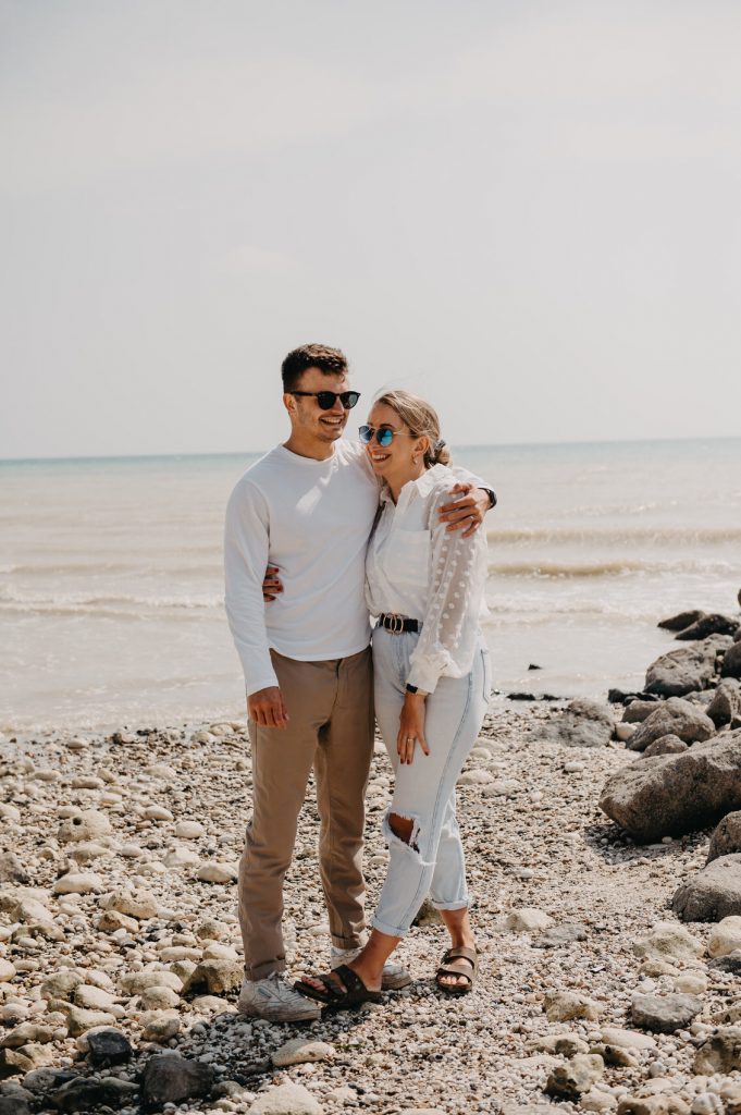 Couples Beach Portrait - Sussex Beach Family Shoot 
