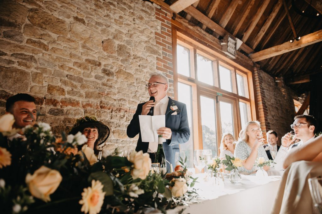 Father of The Bride Speech - Grittenham Barn Wedding