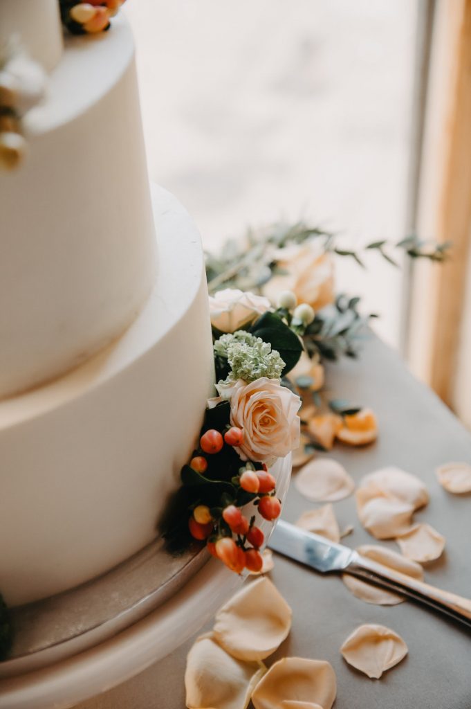 Three Tier Wedding Cake - Grittenham Barn Wedding