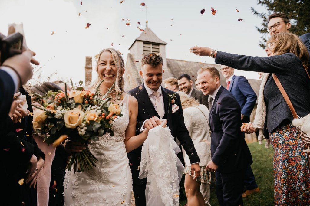 Fun and Candid Confetti Photography - Documentary Wedding Photography
