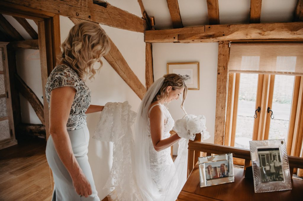 Documentary Wedding Photography - First Look with Bridesmaids 