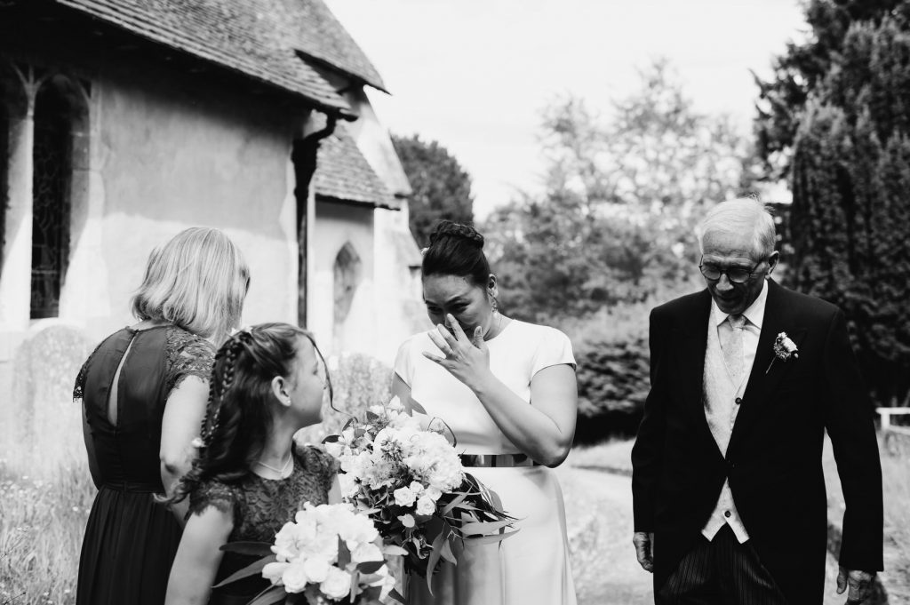 Moments Before Wedding Ceremony - Documentary Wedding Photography Surrey