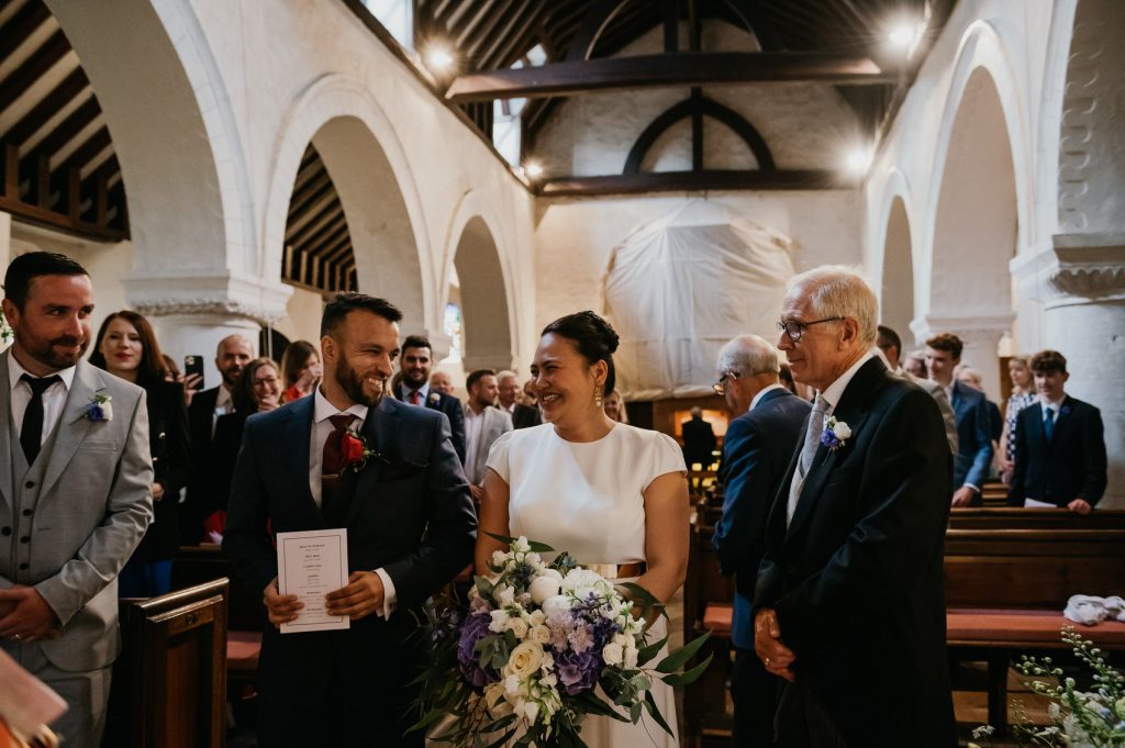 Meeting Your Partner at The Top of The Aisle - Surrey Wedding
