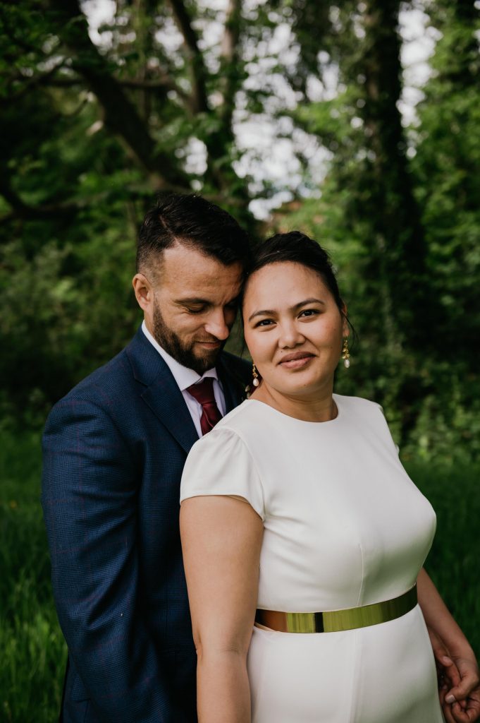 Relaxed and Intimate Wedding Portrait