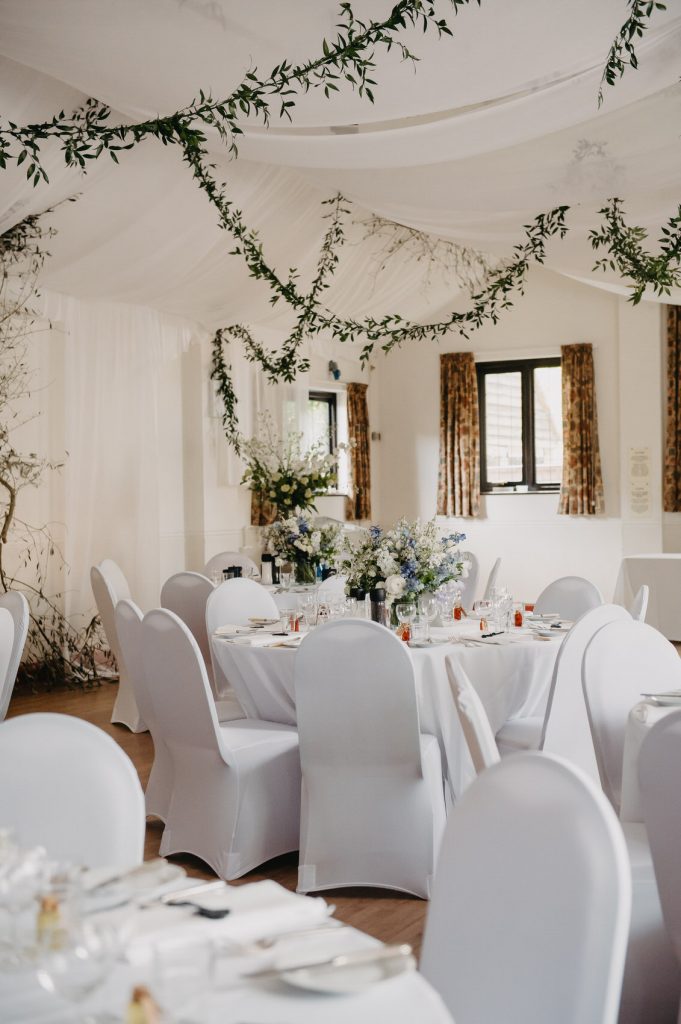 Elegant Surrey Village Hall Wedding Reception