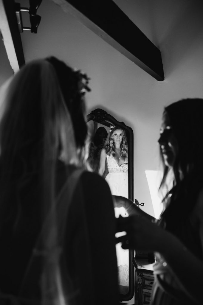 Black and White Documentary Wedding Photography