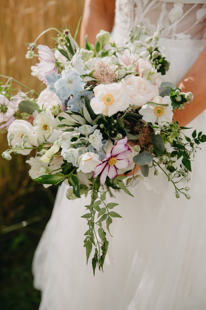 Fresh English Floral Bouquet - Surrey Wedding Photography