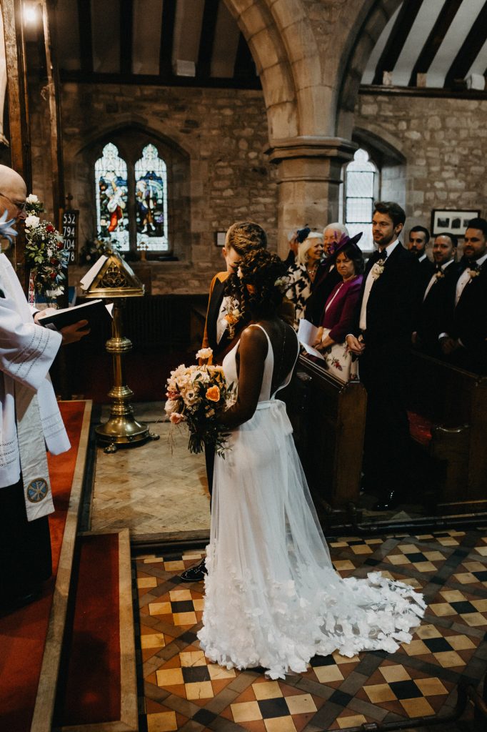 Church Wedding Ceremony - Brinsop Court Wedding Photographer