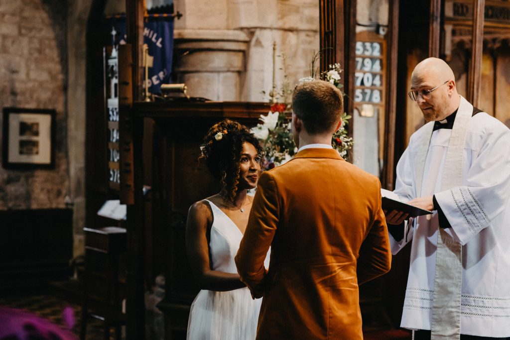 Church Wedding Ceremony - Herefordshire wedding photographer