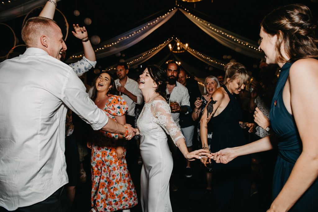 Fun and Energetic Dance Floor Photography - Rumbolds Farm Wedding