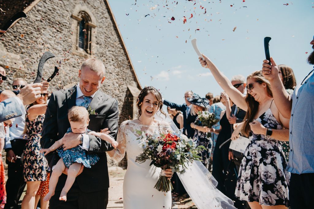 Relaxed and Candid Wedding Confetti