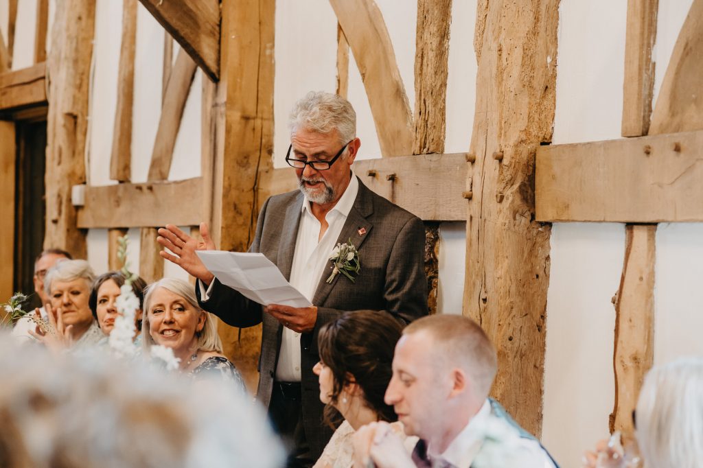 Father of the Bride Speech - Rumbolds Farm Wedding