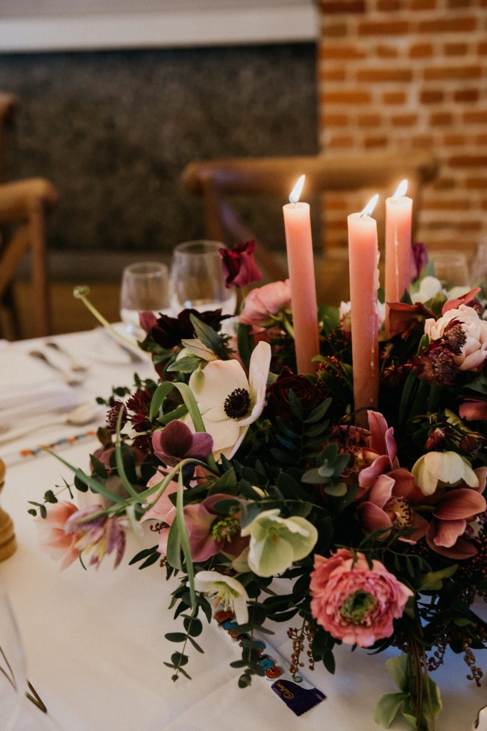 Tapered Candles for Spring Wedding
