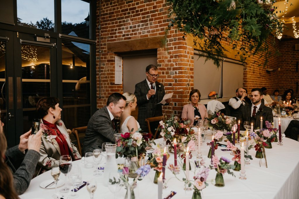 Natural Wedding Speech Photography 