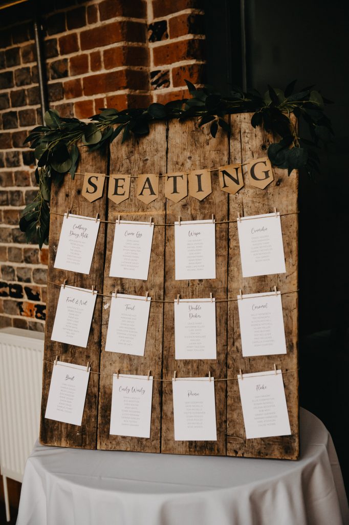 Rustic Wooden Seating Chart 