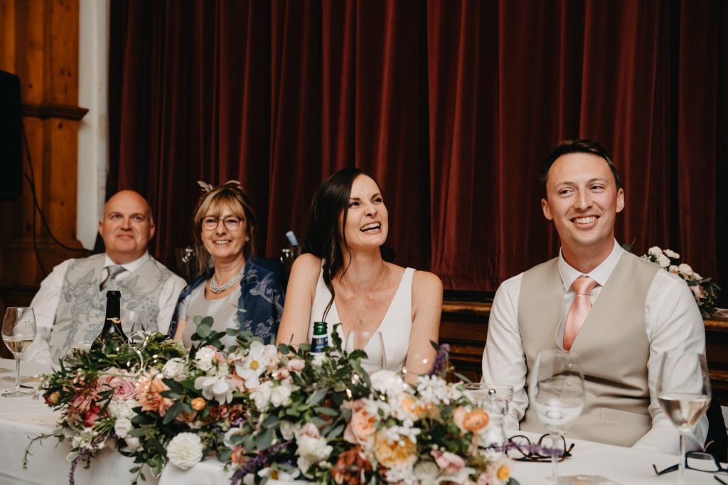 Candid Wedding Speech Reactions - Surrey Village Hall Wedding