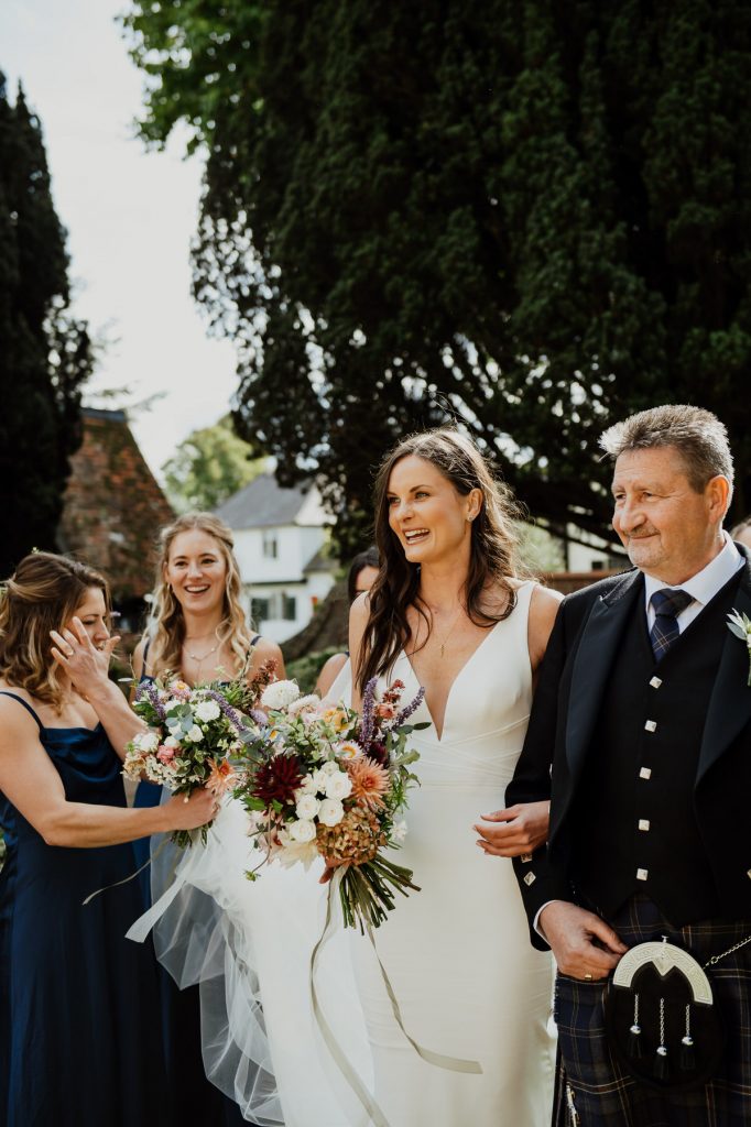 Miss Bush Bride at Small Church Wedding - Surrey Wedding Photographer