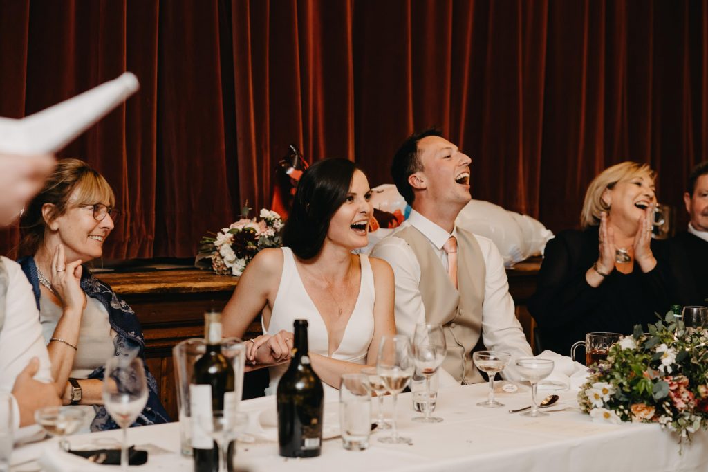 Candid and Natural Wedding Speech Reactions - Village Hall Wedding
