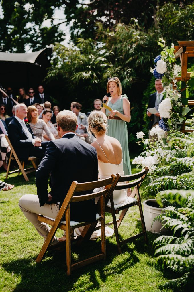Outdoor Garden Wedding Ceremony - Surrey Wedding