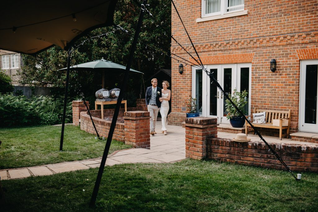 Wedding Entrance - Outdoor Surrey Marquee Wedding