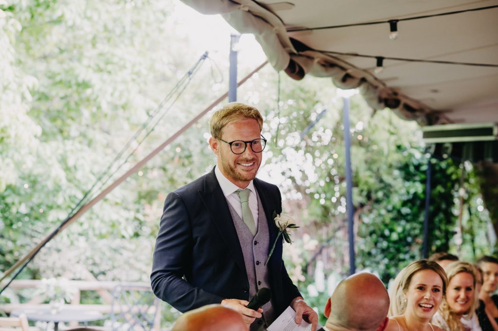 Grooms Wedding Speech - Surrey Wedding Photography