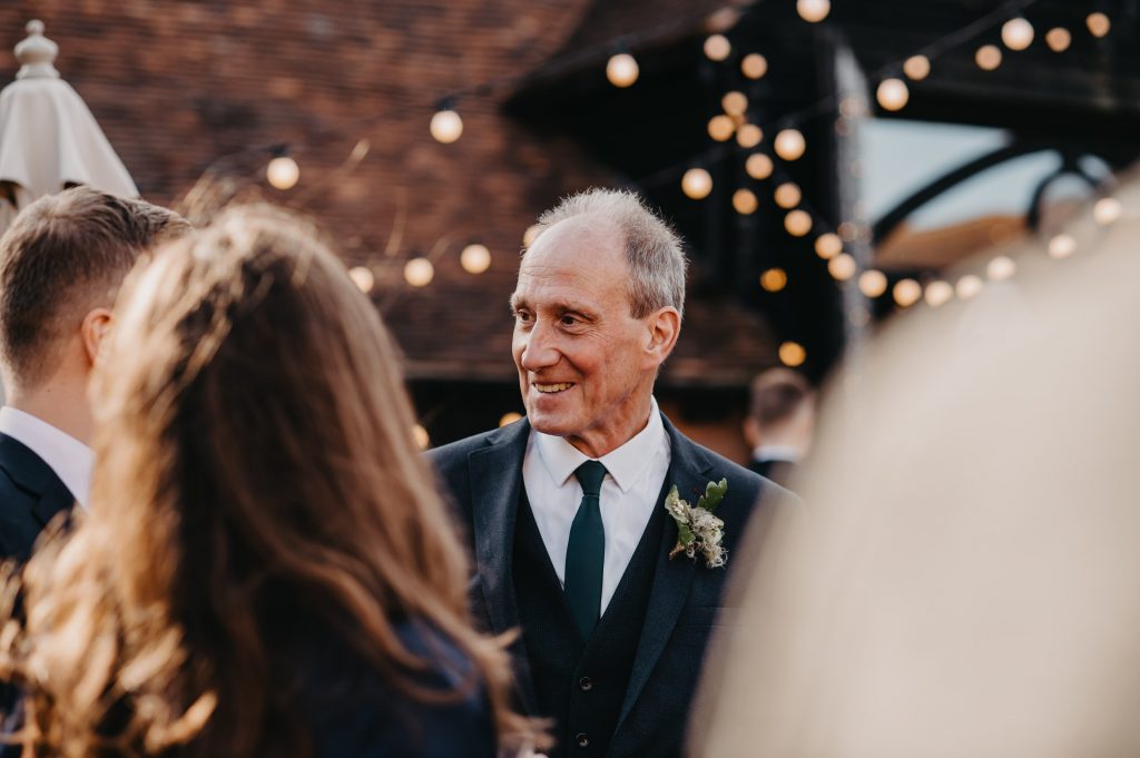 Natural Guest Wedding Photography - Candid Outdoor Autumnal Wedding Reception  