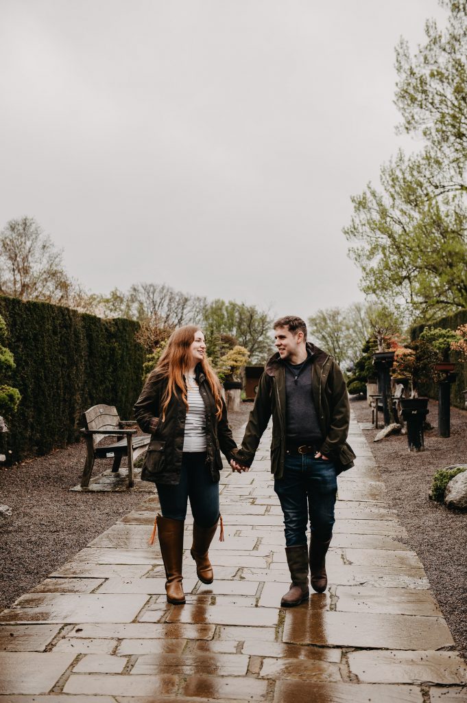 Candid and Relaxed Engagement Photography - Wisley Gardens Engagement Shoot